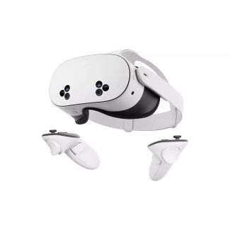 Meta Quest 3S VR headset with controllers