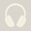 Offwhite headphones illustration