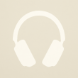 Generic black headphones illustration